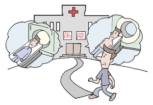 イラスト:唯一の予防は検査