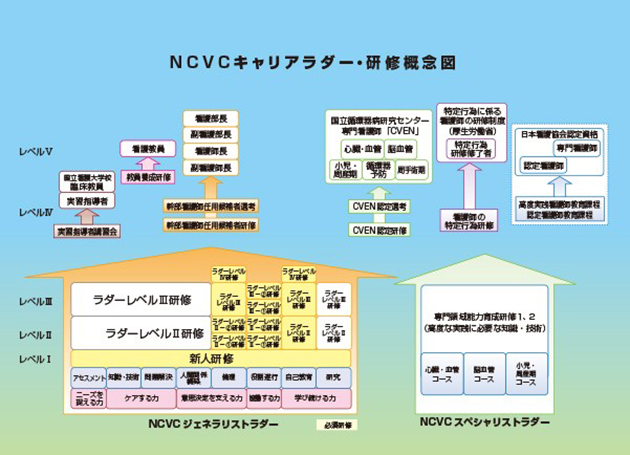 NCVCキャリアラダー・研修概念図