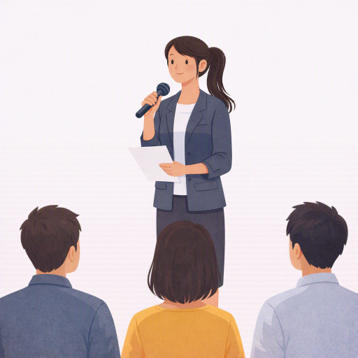 移植について講演を行っている