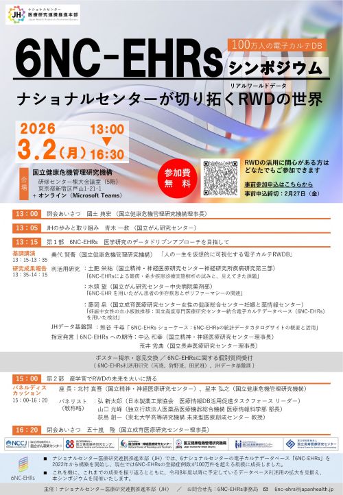 6NC-EHRsシンポジウム2026ポスター