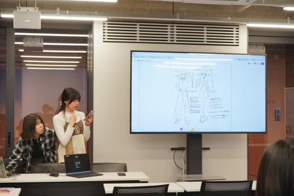 学生によるプレゼンの様子